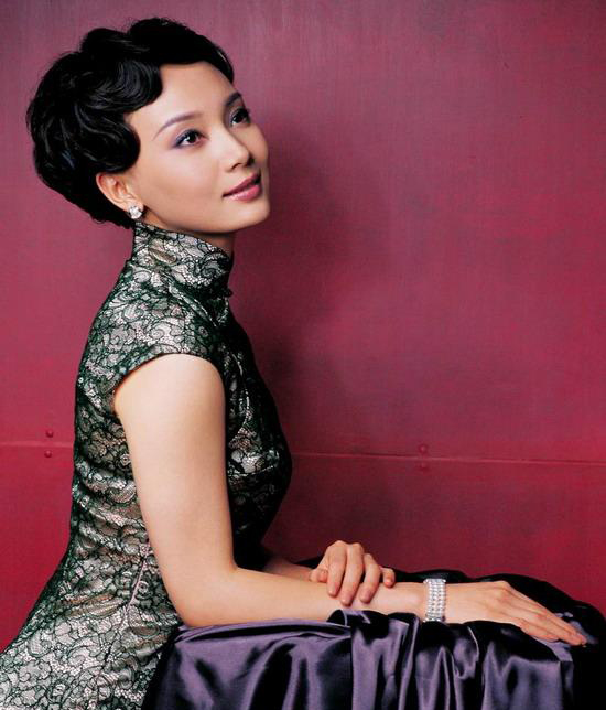 陈数:旗袍女人读出上海风情(图)-陈数,旗袍造型,