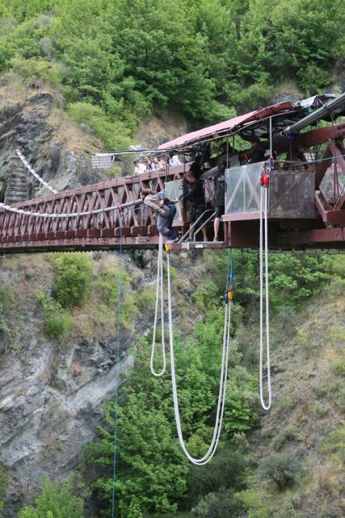 男女双人蹦极全过程-蹦极,Kawarau,Bridge,双人