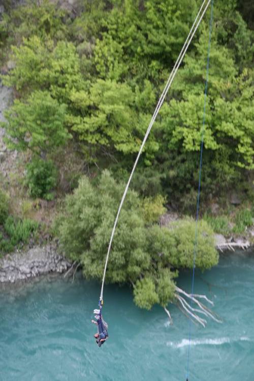 男女双人蹦极全过程-蹦极,Kawarau,Bridge,双人