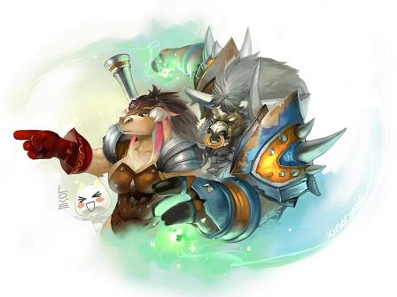 《魔兽世界》可爱牛牛酣睡插画欣赏--中国宁波