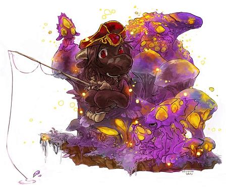 《魔兽世界》可爱牛牛酣睡插画欣赏-魔兽世界