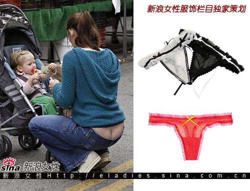 夏季穿衣必须避免的尴尬(组图)-or,<em>超低腰</em>,肩带