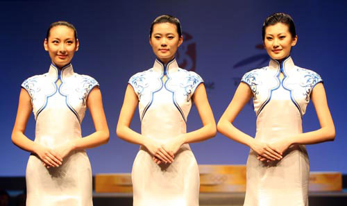 图文-北京奥运主要颁奖元素发布 奥运颁奖礼仪服饰
