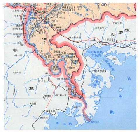 朝俄重划豆满江边界 领土变更面积是独岛160倍