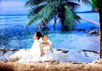 实景拍摄成婚纱摄影新潮流(组图)-婚纱摄影,城