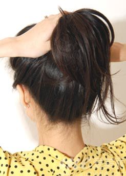 居家发型之可爱<em>头顶</em>发髻秀(组图)-发髻,<em>头发</em>,居