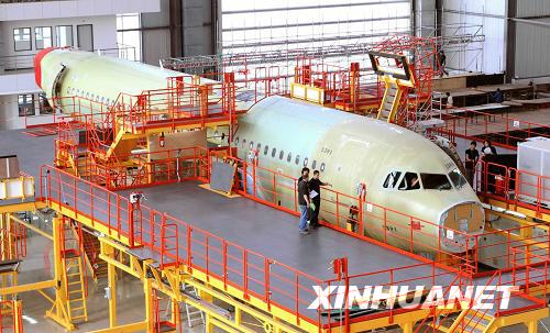 空中客车A320系列飞机天津总装线正式投产运