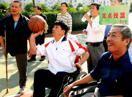 上海肢残人踊跃参加体育联赛-联通,体育比赛,联
