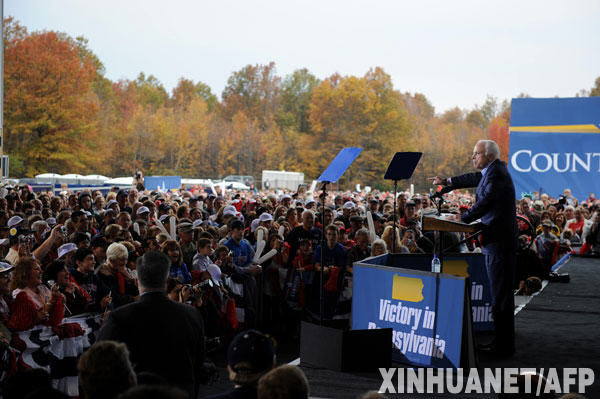 州-总统候选人,奥巴马,总统选举,麦凯恩,美国企