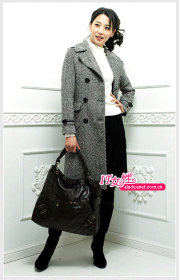 14款大衣让OL做气质美人[组图]-大衣,千鸟格,O