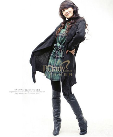 穿好<em>长毛衣</em> 做冬日万人迷[组图]-毛衣<em>外套</em>,万人