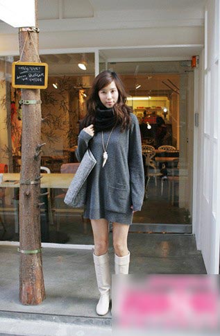 暖而不厚的冬日裙装妙搭[组图]-连衣裙,ok,小编