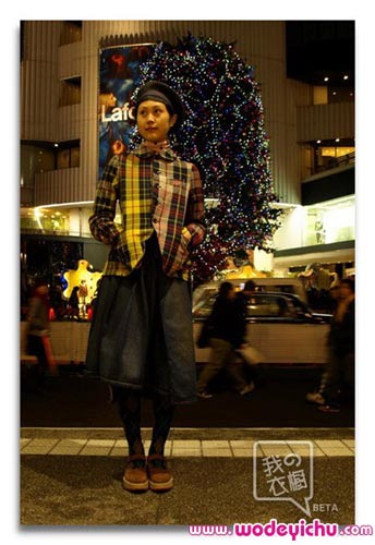 抓拍:日本街头美女个性装(组图)-日本街头,legg
