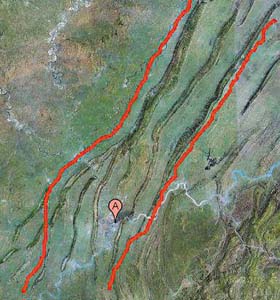 网友爆惊人发现:重庆地形似观音圣手(图)-网友