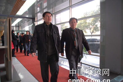 宣传部长宋伟,宁波市人大常委会副主任郑瑞法,宁波副市长成岳冲,市