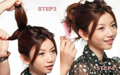 的淑女盘发(组图)-头发,DIY,出游,淑女,马尾辫,发