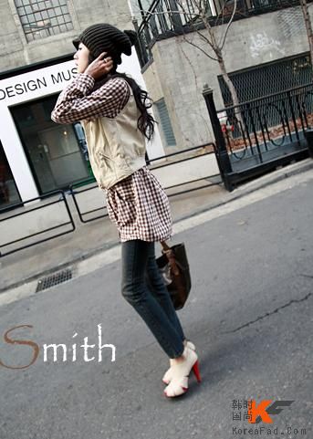 春季女孩休闲装巧搭[组图]-<em>胯骨</em>,混搭,女孩,格子