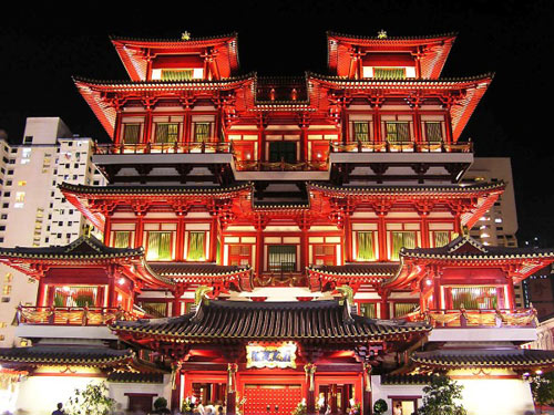 新加坡唐人街曾经是第一批在新加坡定居的华人