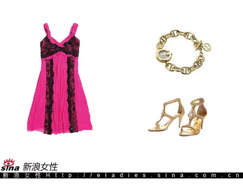 高跟凉鞋+短装公认显高挑(组图)-短裙,高跟鞋,高