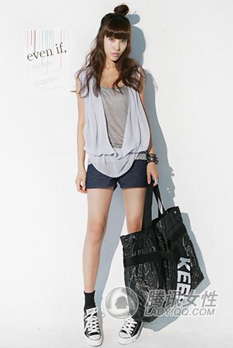 Cool<em>牛仔</em>短打配啥鞋好?(组图)-搭配建议,<em>牛仔</em>短