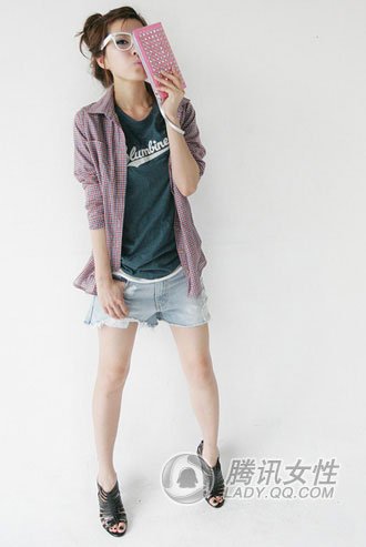Cool牛仔短打配啥鞋好?(组图)-搭配建议,牛仔短