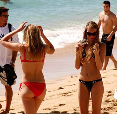 实拍<em>夏威夷海滩美女</em>如云(组图)-实拍,组图,美女
