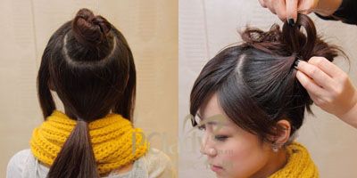 教你5分钟搞定冬日编发[组图]-浏海,<em>头发</em>,女生,