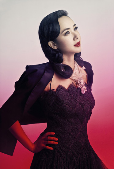 蒋雯丽写真大气优雅风韵存(组图)-复古,风韵犹