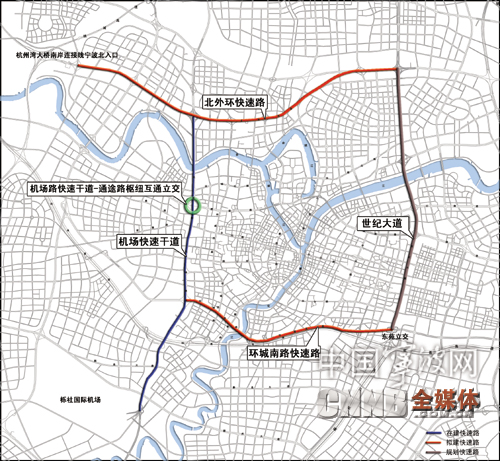 宁波"二横二纵一环"路网初露端倪(图)