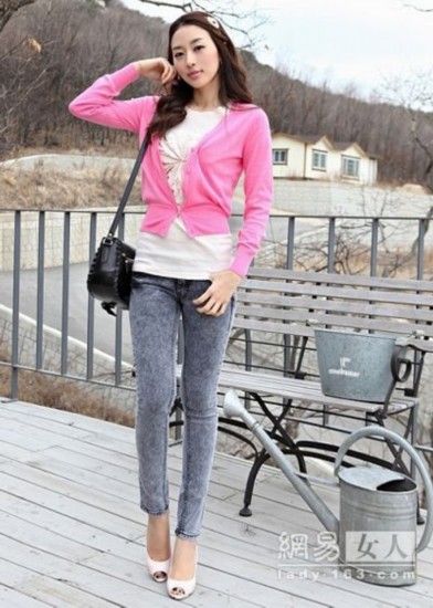 春季针织<em>开衫</em>做外套搭裤穿[组图]-搭配建议,开