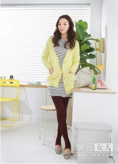 春季针织<em>开衫</em>做<em>外套搭</em>裤穿[组图]-搭配建议,开