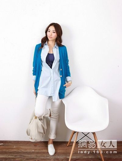 春季针织<em>开衫</em>做<em>外套搭</em>裤穿[组图]-搭配建议,开