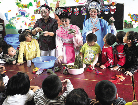 幼儿园举办迎端午 感受传统文化活动-香袋,包