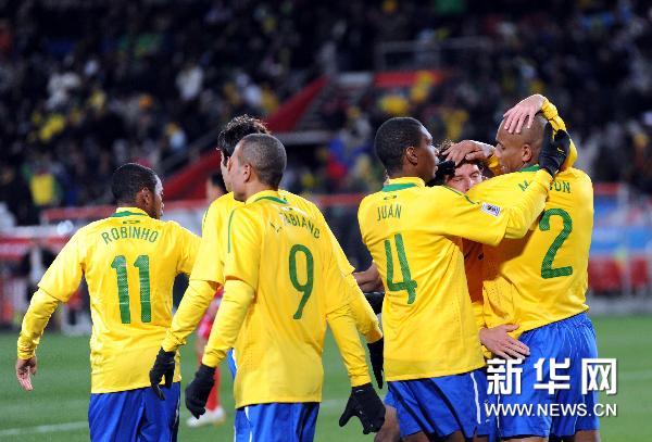 麦孔零度角得分池润南进球 巴西2-1朝鲜迎开门