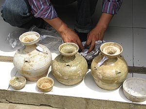 南京尧化门挖出东晋墓和宋窑 墓主可能是出家