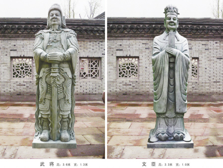 宁波一对"南宋文臣武将"雕像出使德国