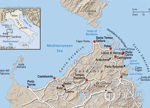 骨架硬朗 撒丁岛充满复杂魅力的海岸线(组图)-