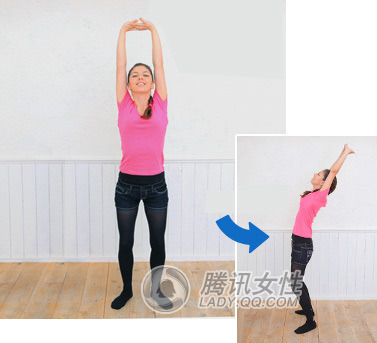 餐前70秒背部拉伸瘦身法[组图]-练习,瘦身法,瘦