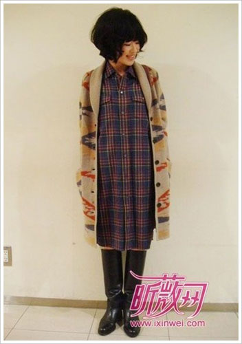 秋冬季节 穿长款包臀针织衫(组图)-针织衫,连衣