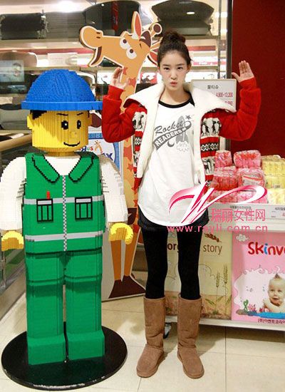 长腿变焦点[组图]-棉袄,长靴,棉服,牛仔短裤,迷你