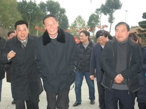 农业部副部长高鸿宾考察奉化滕头