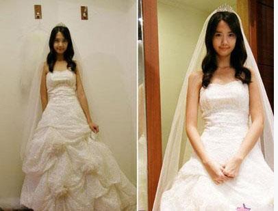 爆料各家女<em>明星们的婚纱照片</em>(组图)-文根英,李