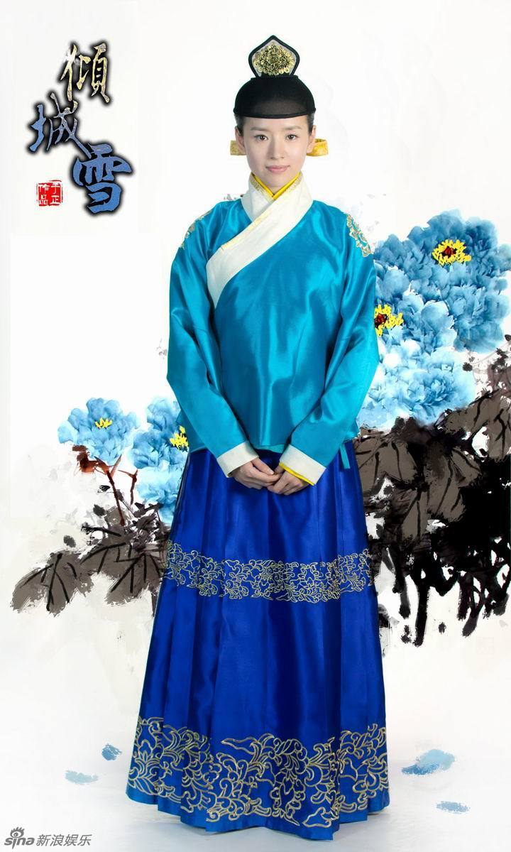 《倾城雪》曝定妆照董洁清雅飘渺如仙子-董洁