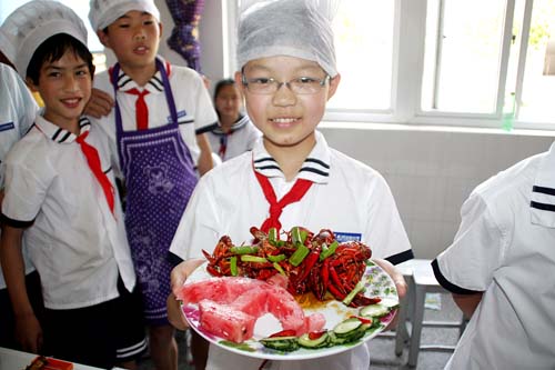 莼湖镇中心小学举行家常菜烹饪比赛-莼湖,家