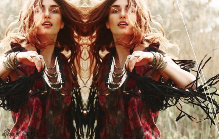 嫩模奇珍异宝戴上身 诠释西部牛仔风情-混搭,上