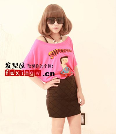 清新红色染发<em>立秋</em>甜美淑女(组图)-染发,淑女气