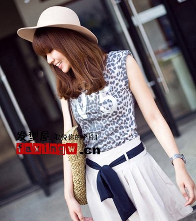 清新红色染发<em>立秋</em>甜美淑女(组图)-染发,淑女气