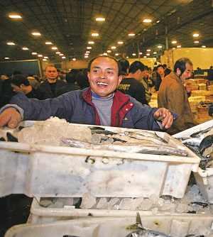 宁波最大的水产批发市场搬迁 搬入路林市场