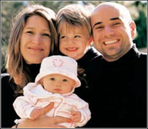 网坛10大明星情侣:辛吉斯 风流 阿加西格拉芙居