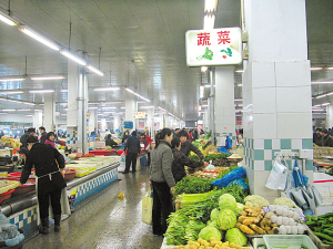 宁波示范菜市场菜价亲民 但存在一些小问题-菜